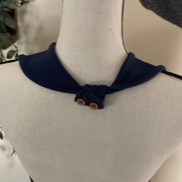 Free People halter dress Navy size Large - Picture 4 of 7